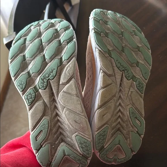 Hoka Orange and White Athletic Shoes with Breathable Mesh - Picture 5 of 6